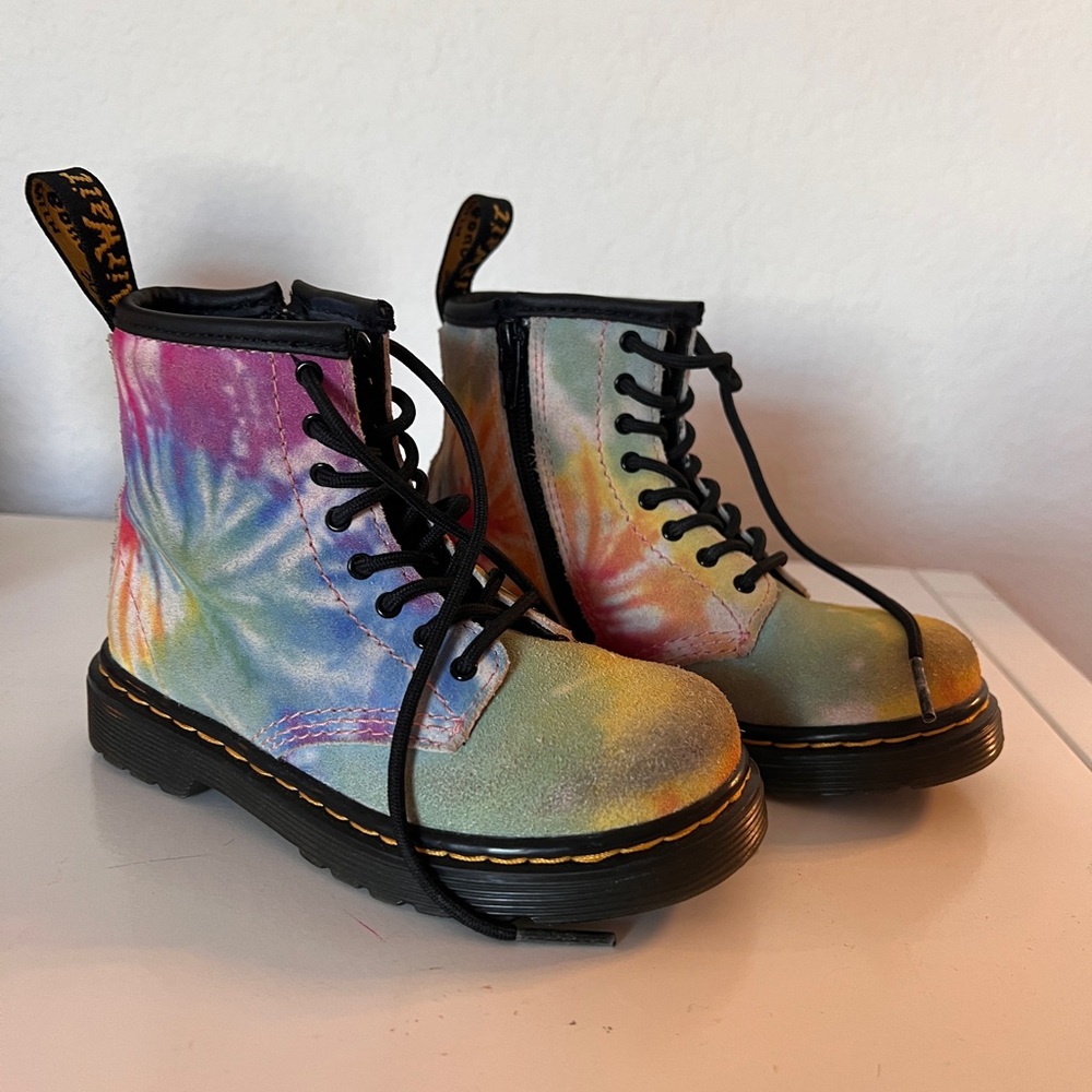 Toddler Dr. Martens - tie dye